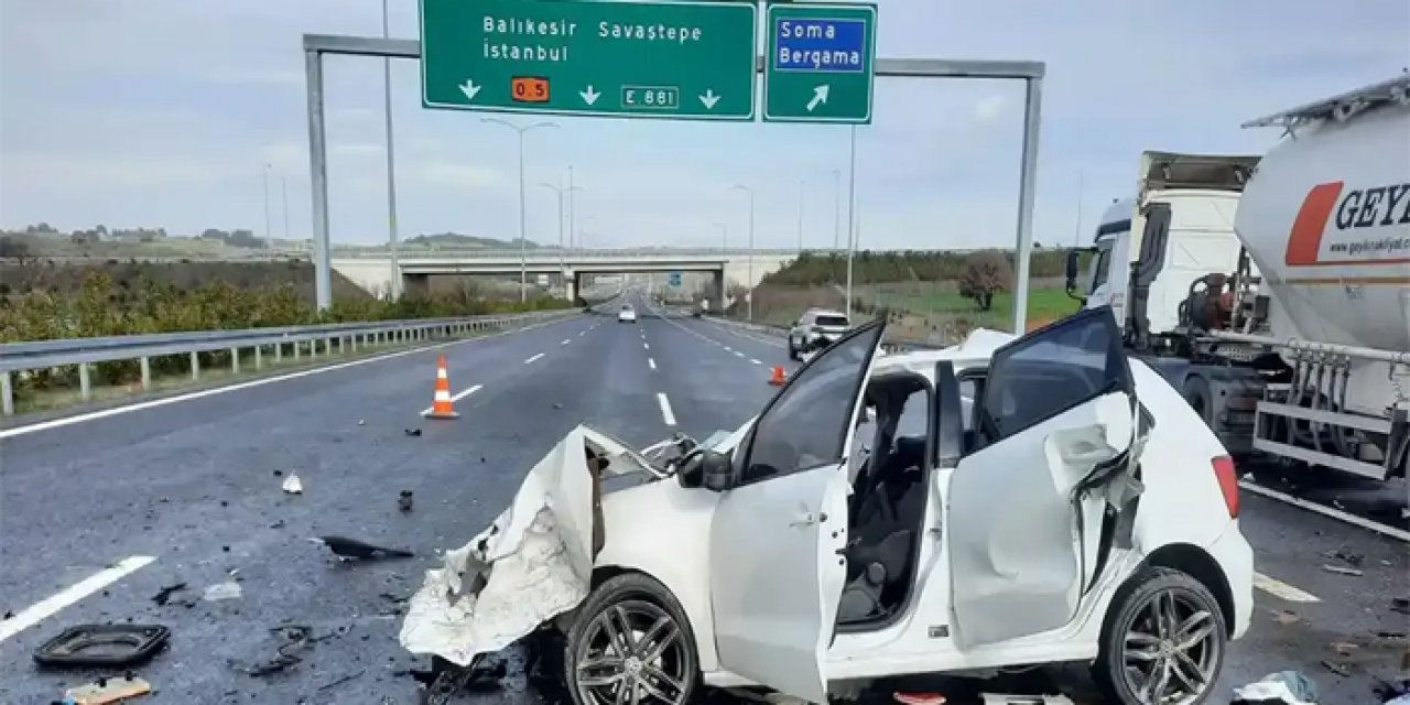 Manisa'da korkunç trafik kazası: 2 ölü