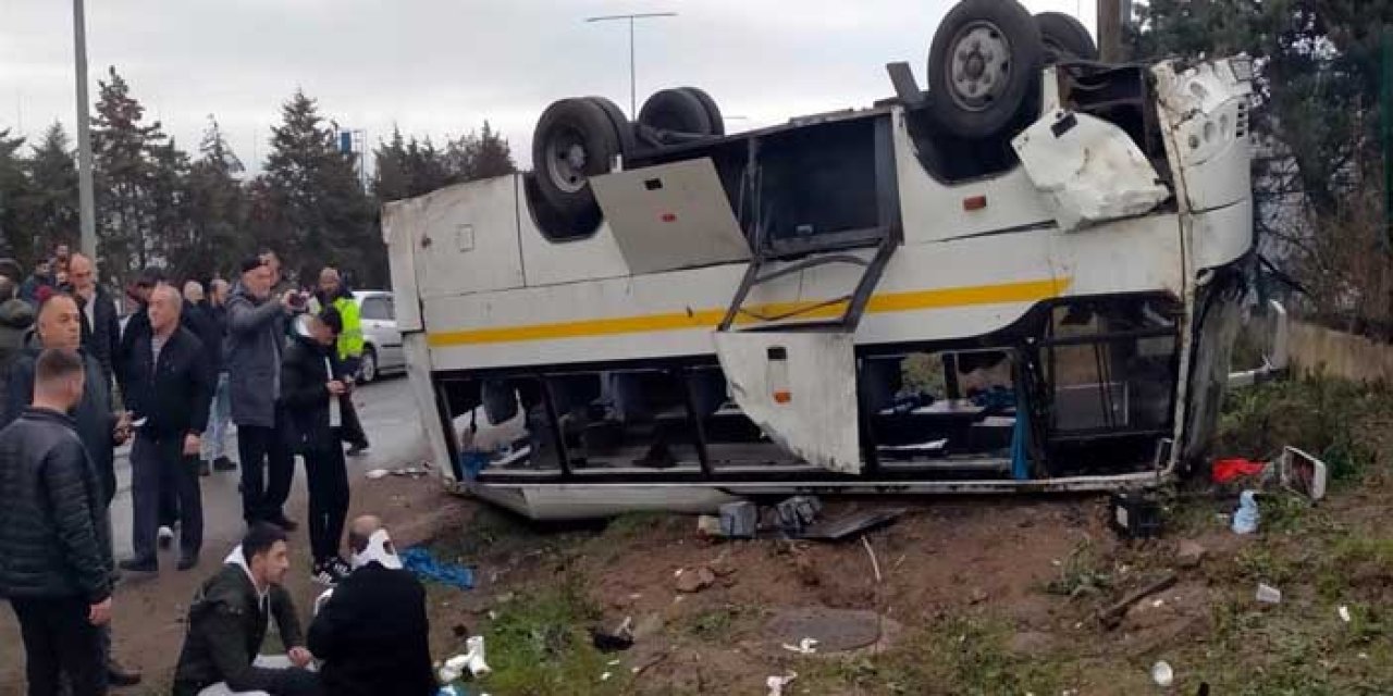 Tekirdağ’da İşçi Servisi Takla Attı: 25 Yaralı