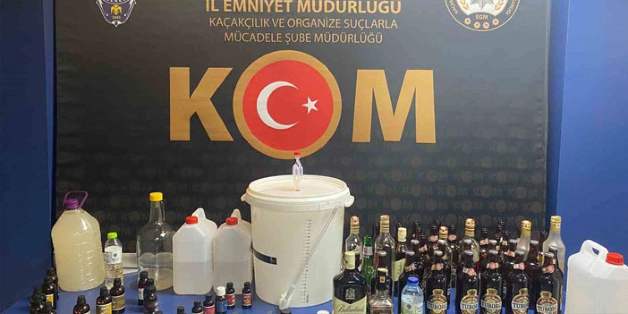 Çankırı’da sahte alkol operasyonu: 50 litre yakalandı