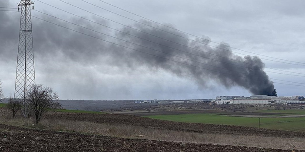 Edirne’de alüminyum fabrikasında yangın