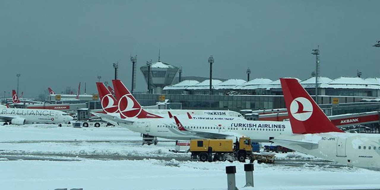 THY, hava koşulları nedeniyle bazı uçuşlarını iptal etti