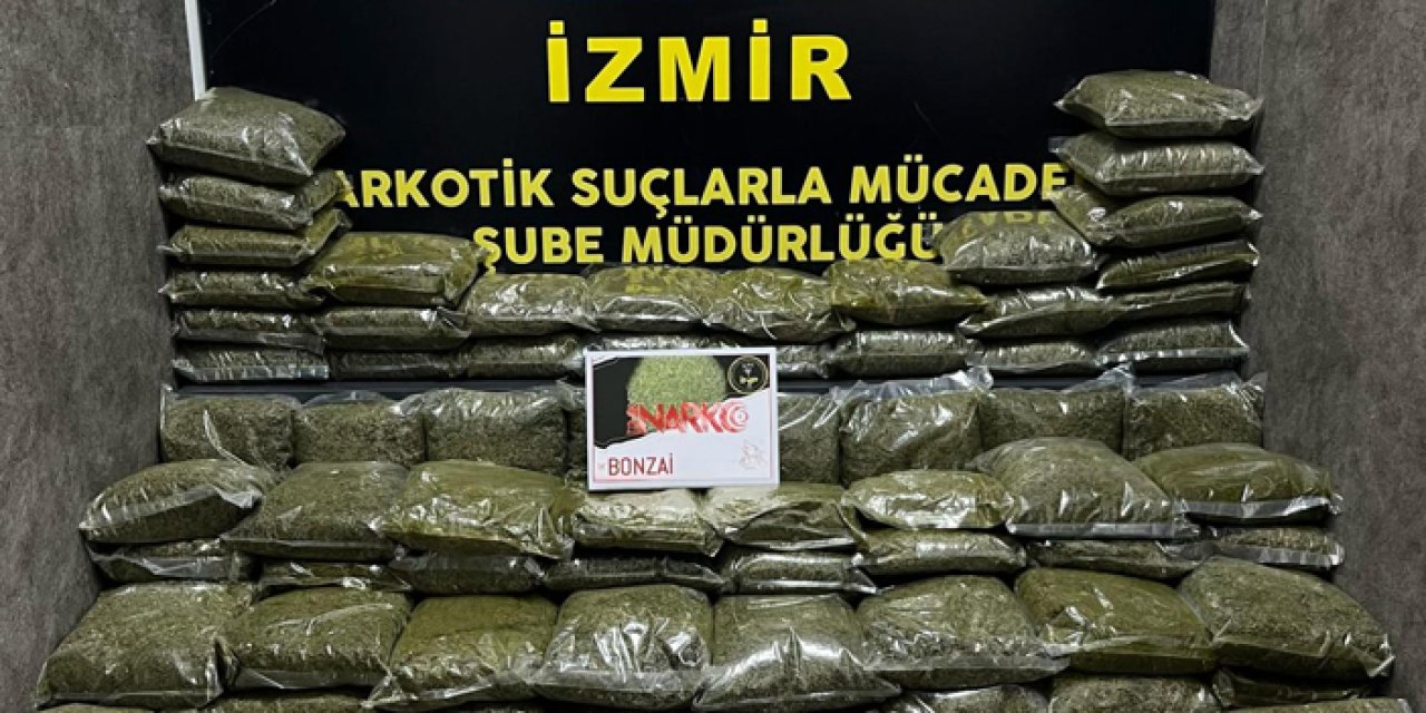 İzmir’de 102 kilogram sentetik uyuşturucu ele geçirildi