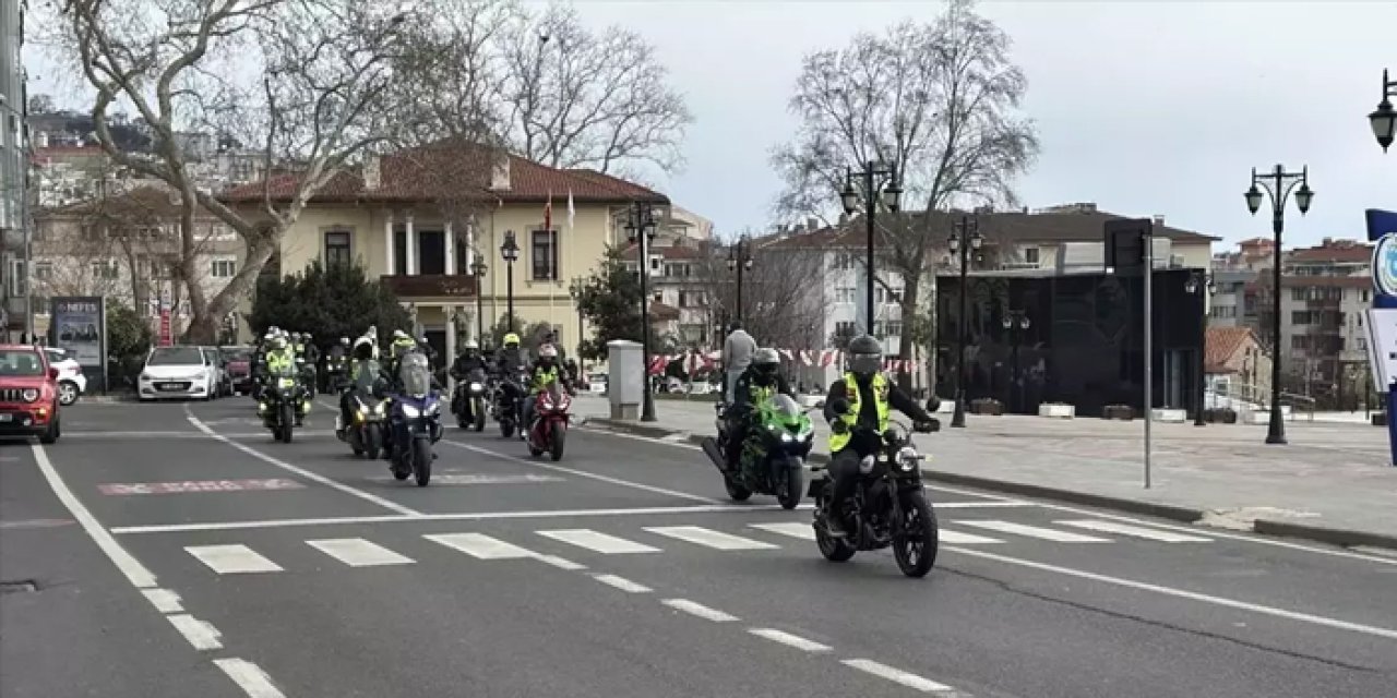 Tekirdağ’da motorcu dostu bariyerler için konvoy