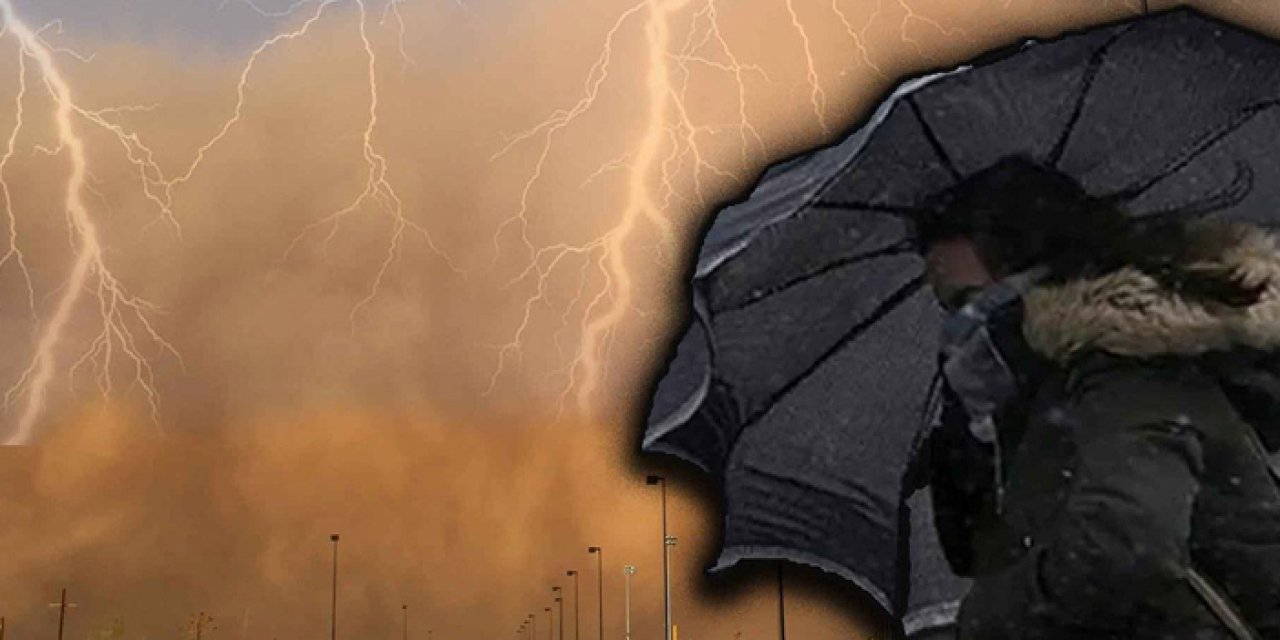 Meteoroloji'den kritik uyarı: Sağanak yağış, fırtına ve toz taşınımına dikkat