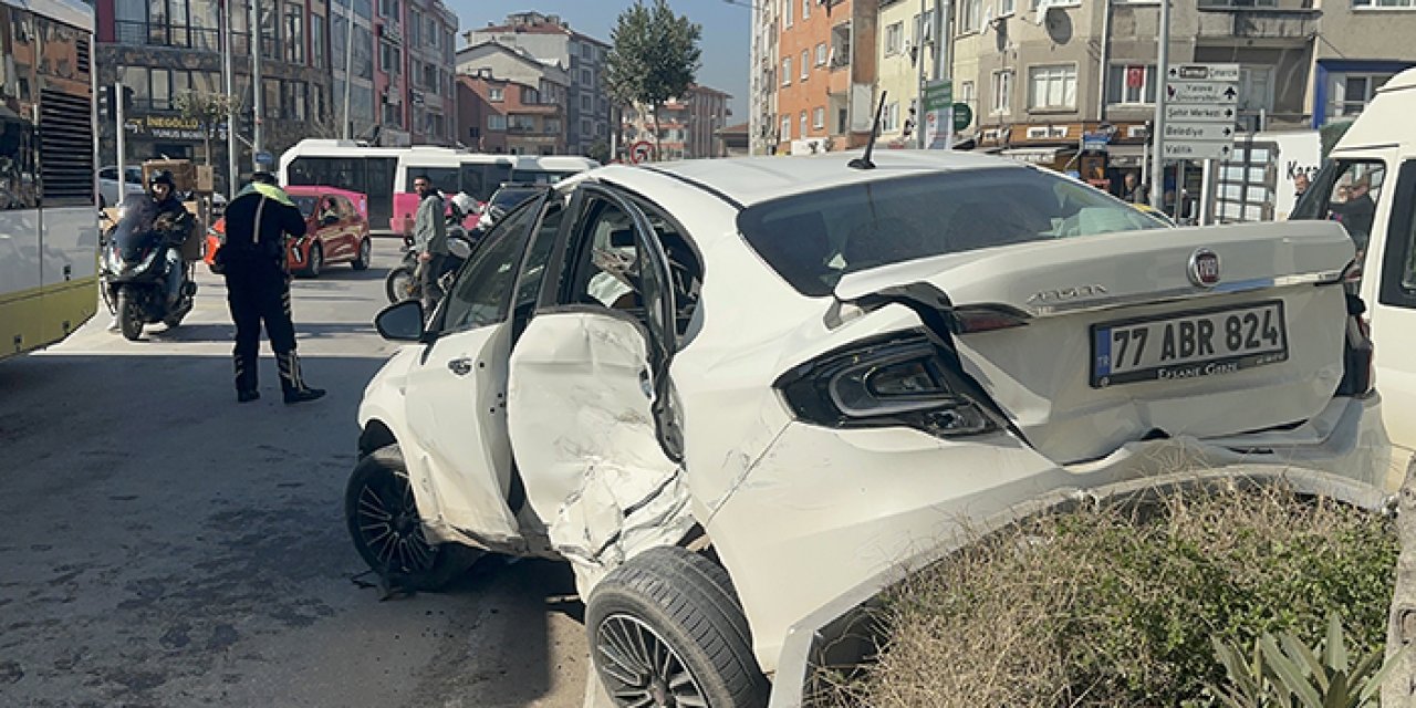 Beton mikseri ile çarpışan sürücü yaralandı