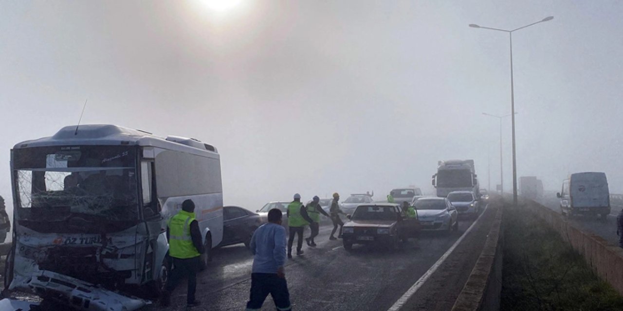 Tekirdağ'da sis kazaya neden oldu: 7 yaralı