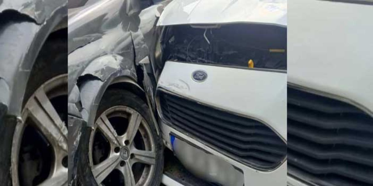 İzmir'de iki araç çarpıştı! Yaralılar var