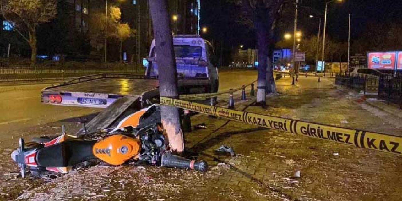 Konya’da Feci Motosiklet Kazası: 1 Ölü