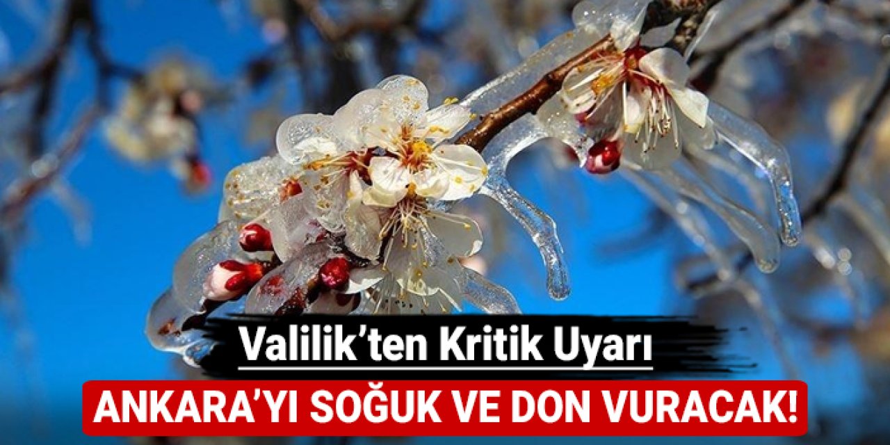 Ankara'yı soğuk ve don vuracak: Valilik'ten kritik uyarı!