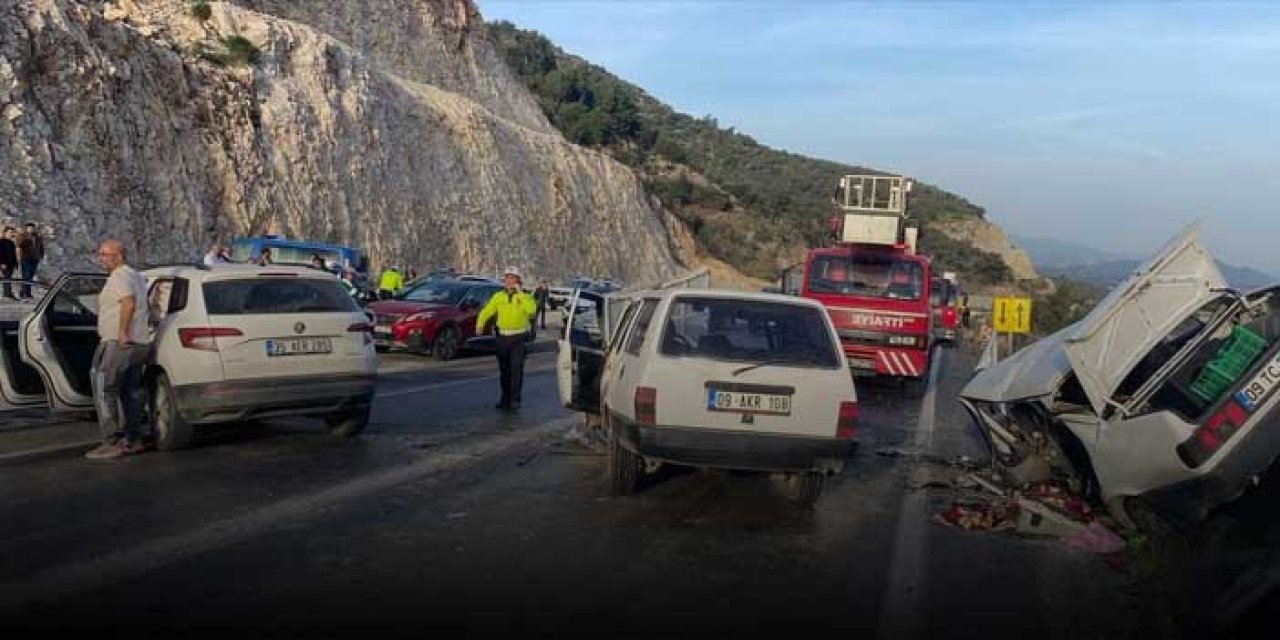 Aydın’da Zincirleme Kaza: 3’ü Çocuk 8 Kişi Yaralandı