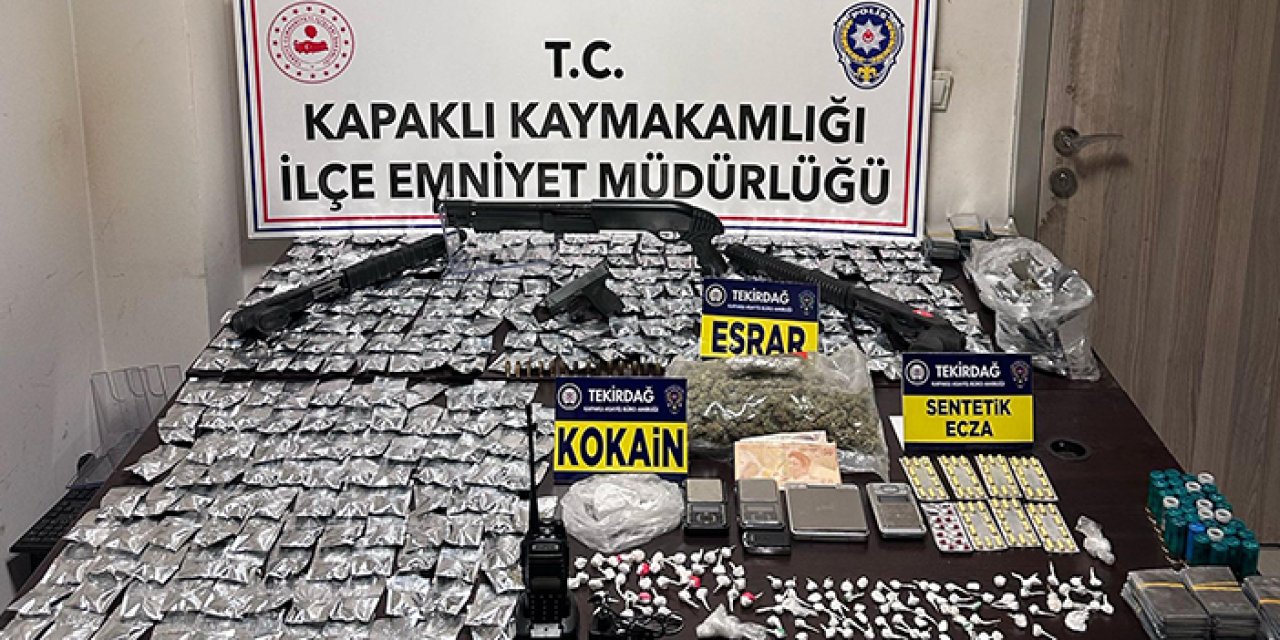 Tekirdağ'da uyuşturucu baskını: 2 kişi tutuklandı