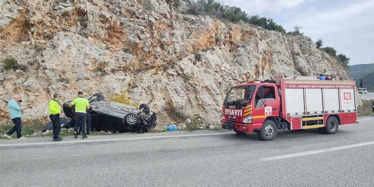 Manisa’dan Dönerken Kabus Gibi Kaza! Araç Takla Attı