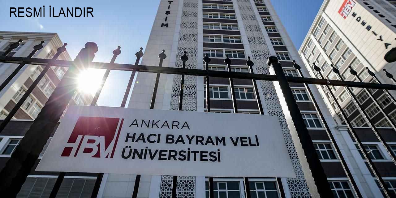 ANKARA HACI BAYRAM VELİ ÜNİVERSİTESİ İDARİ VE MALİ İŞLER DAİRE BAŞKANLIĞINDAN