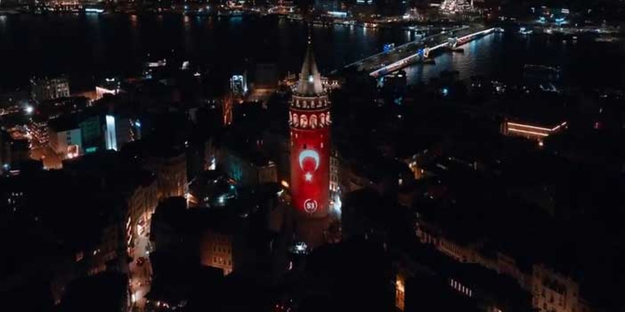 Bakan Ersoy: Galata Kulesini Çanakkale ruhuyla aydınlattık