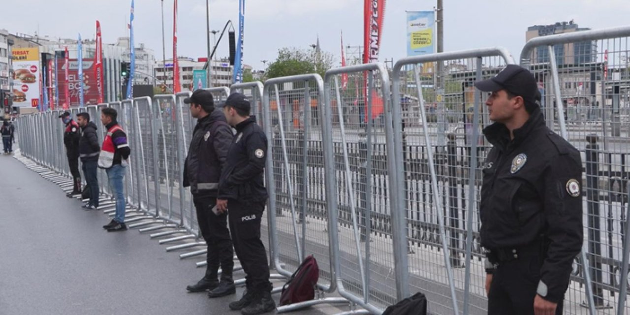 Taksim ve Saraçhane'de yoğun 1 Mayıs önlemi
