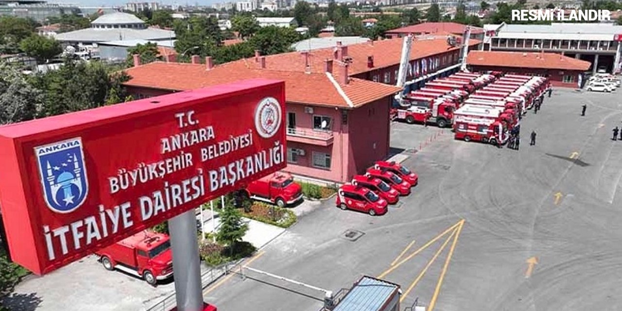 İTFAİYE MALZEMELERİ SATIN ALINACAKTIR ANKARA BÜYÜKŞEHİR BELEDİYESİ İTFAİYE DAİRESİ BAŞKANLIĞI