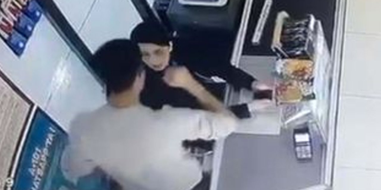 Bodrum'da çalışma ortamında şiddet anları kamerada