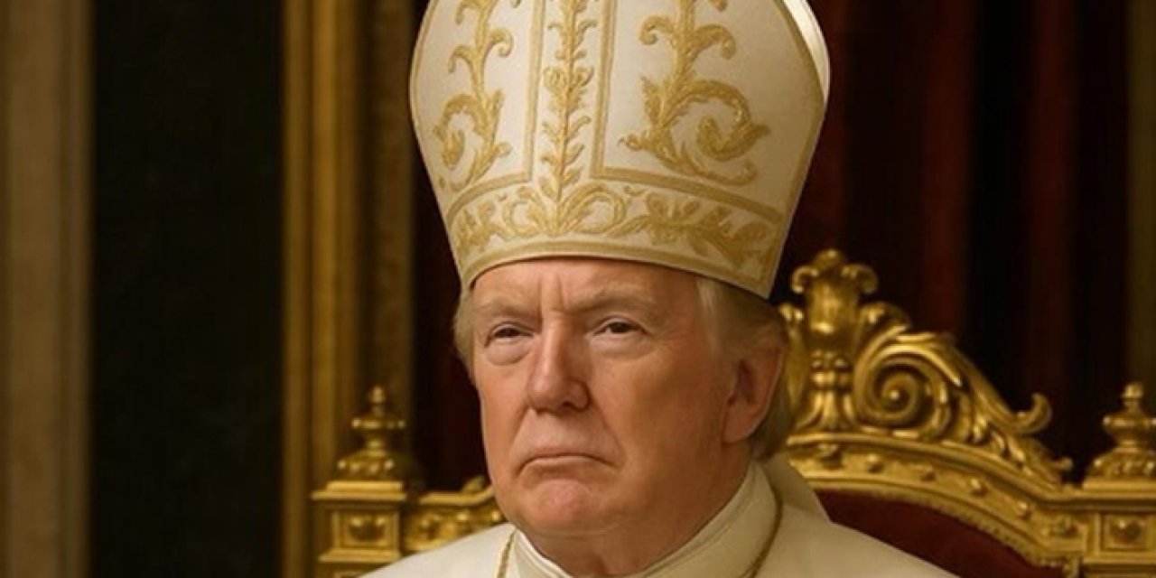 Trump'tan yapay zeka ile papa görseli
