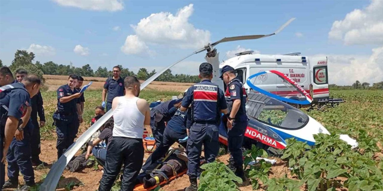 Adana’da cayrokopter düştü: 2 yaralı