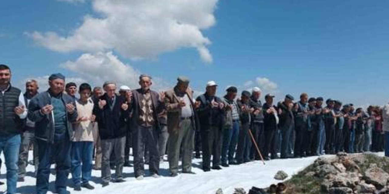 Beypazarı'nda vatandaşlar kuraklık için bir araya geldi