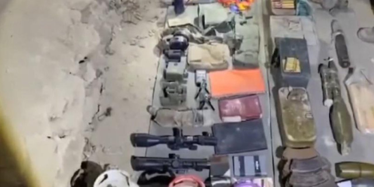 Pençe-Kilit bölgesinde teröristlere ait mağara imha edildi