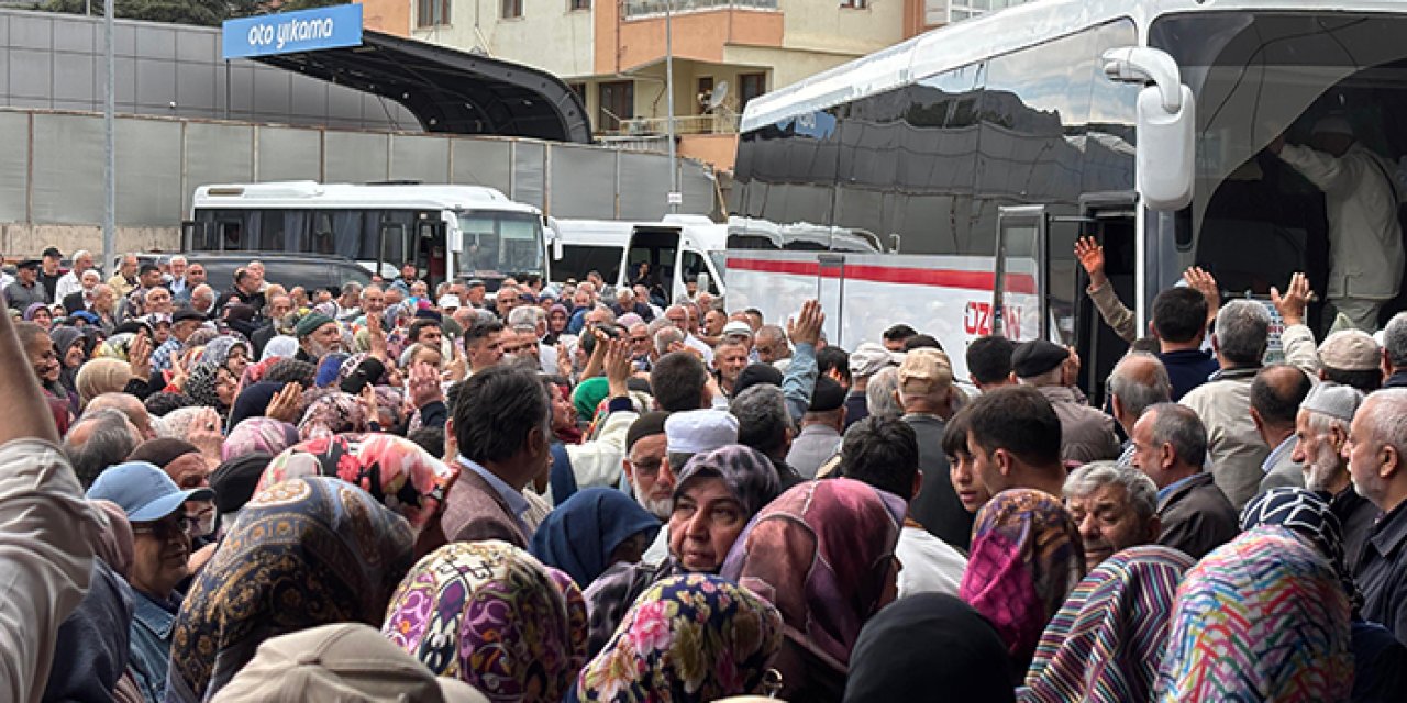 Hacı adayları kutsal topraklara uğurlandı