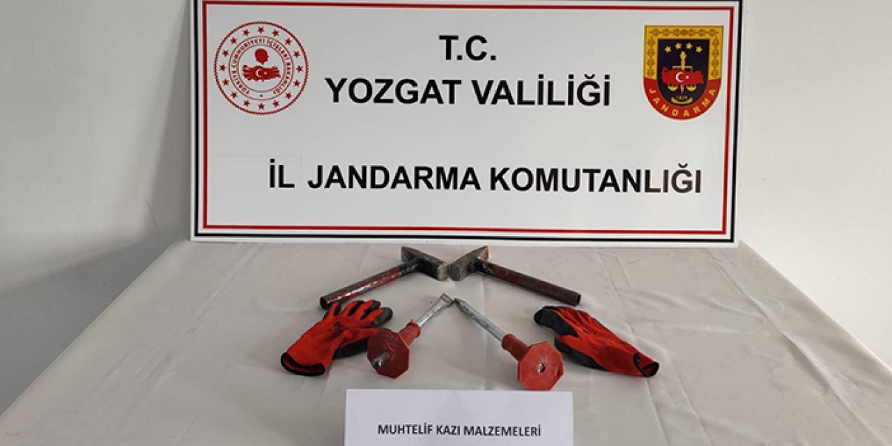 Yozgat'ta kaçak kazıya suçüstü: 5 şüpheli gözaltında