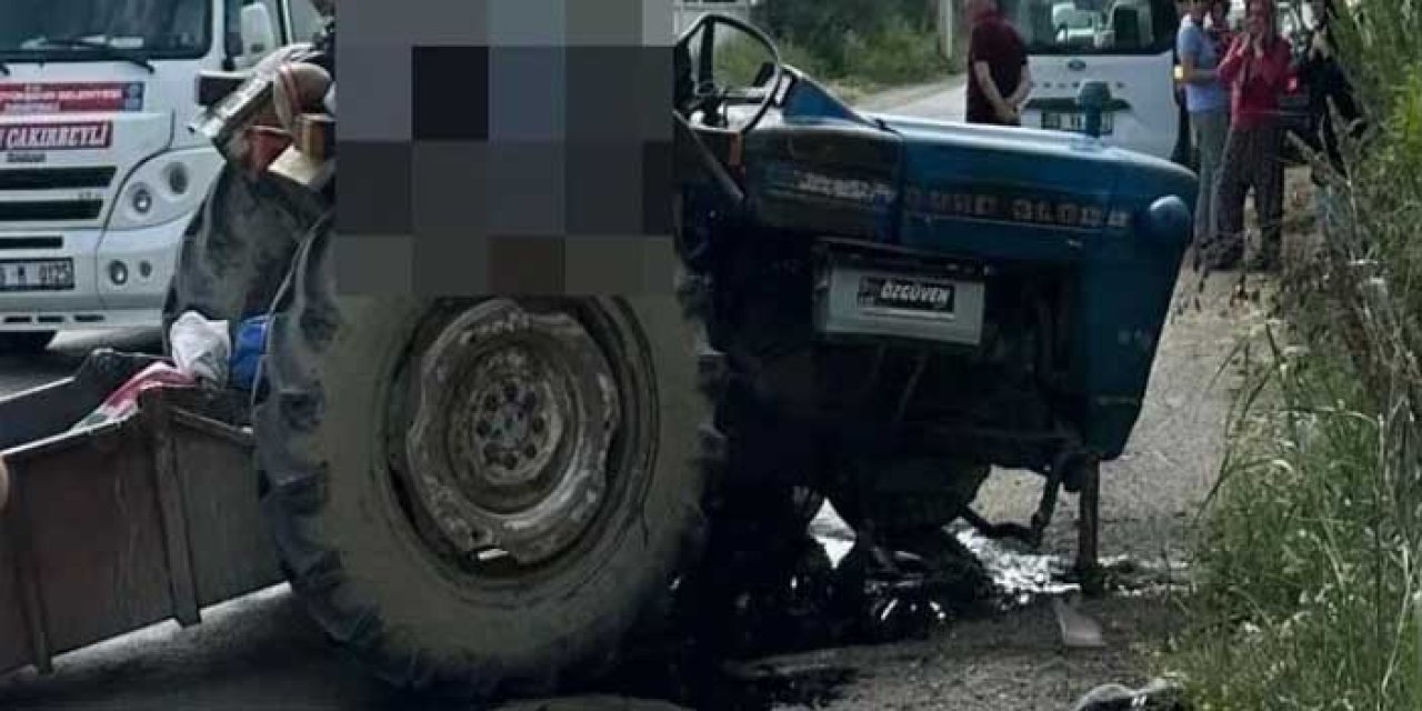 Motosiklet ile traktör çarpıştı 3 kişi hayatını kaybetti