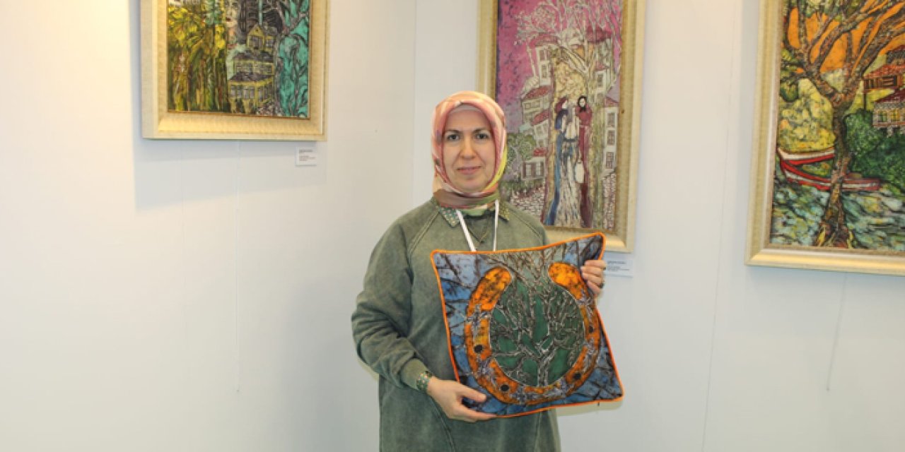 Nurcihan Velioğlu batik tekniğini modern anlayışla yeniden yorumluyor
