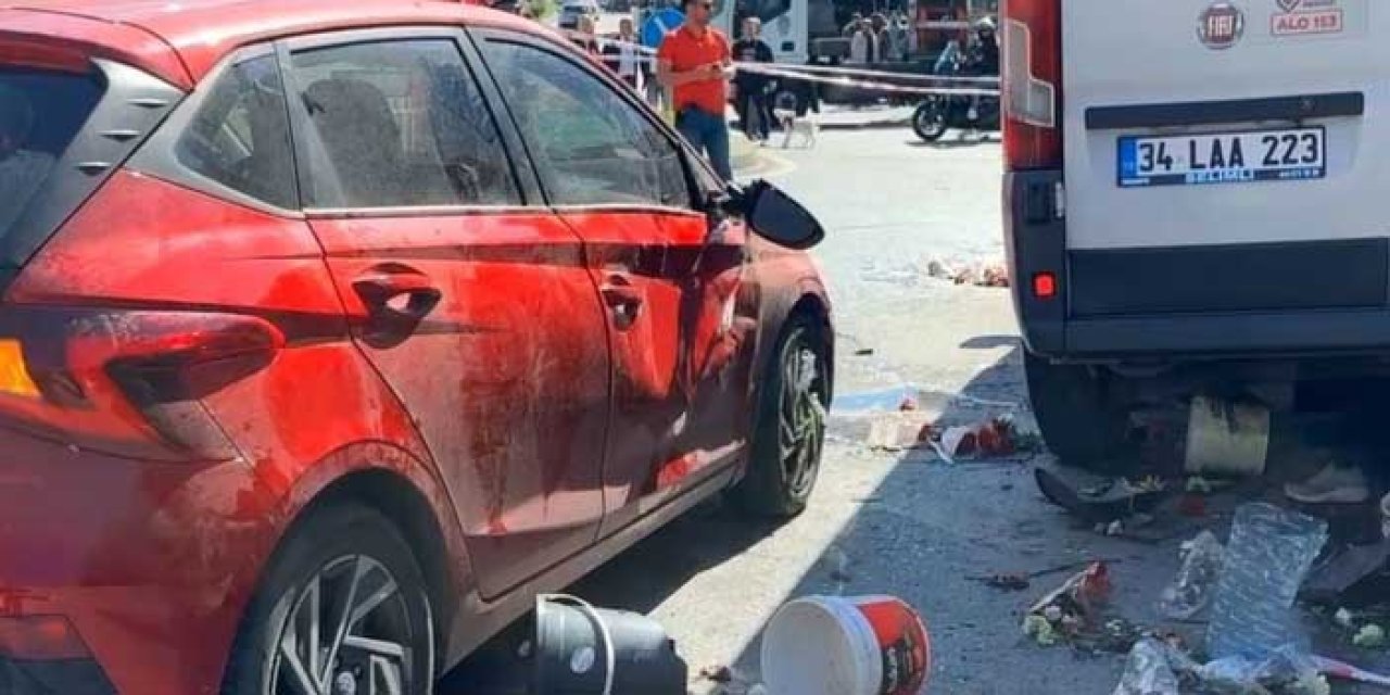 Freni patlayan servis minibüsü kaza yaptı: 1 ölü, 5 yaralı!