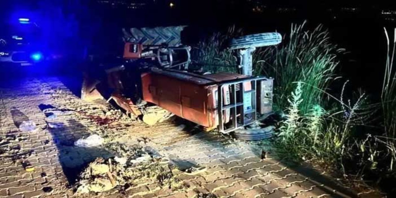 Manisa'da Rampa Çıkarken Traktör Kontrolden Çıktı: 1 Ölü, 1 Yaralı