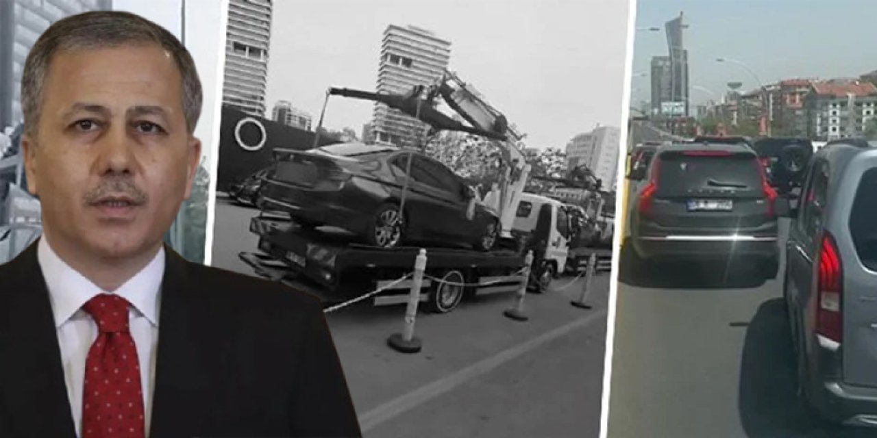 Ambulansa yol vermeyen düğün konvoyuna ceza yağdı: 3 araç trafikten men edildi