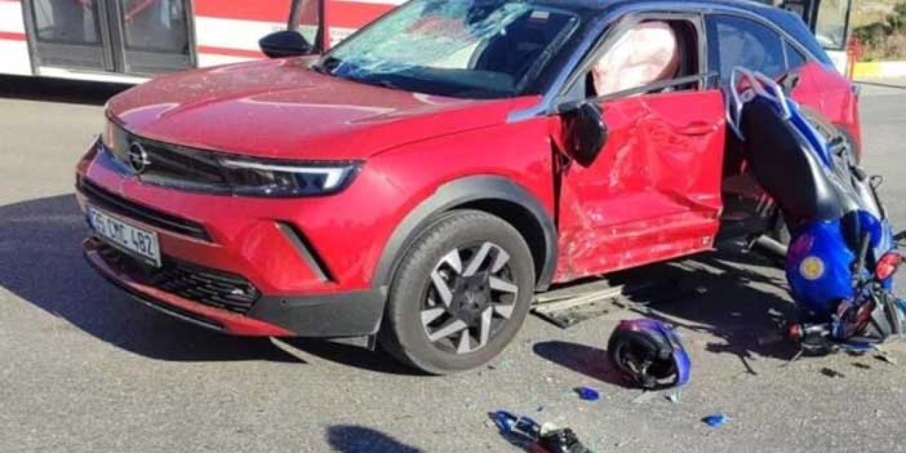 Foça'da trafik kazası: 1 kişi ağır yaralandı