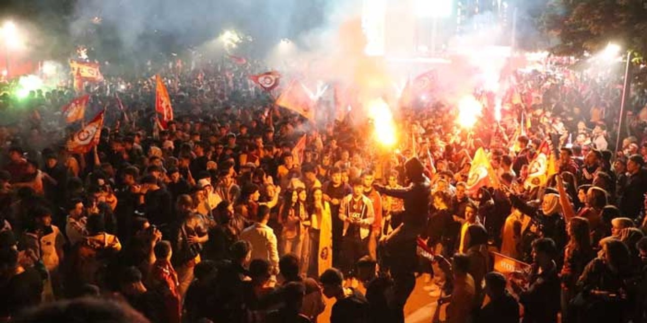 Ankara'da Galatasaray’ın 25’inci şampiyonluğu coşkuyla kutlandı