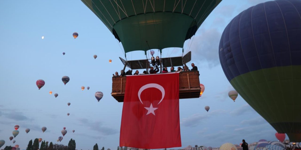 Kapadokya semalarında 19 Mayıs heyecanı yaşandı