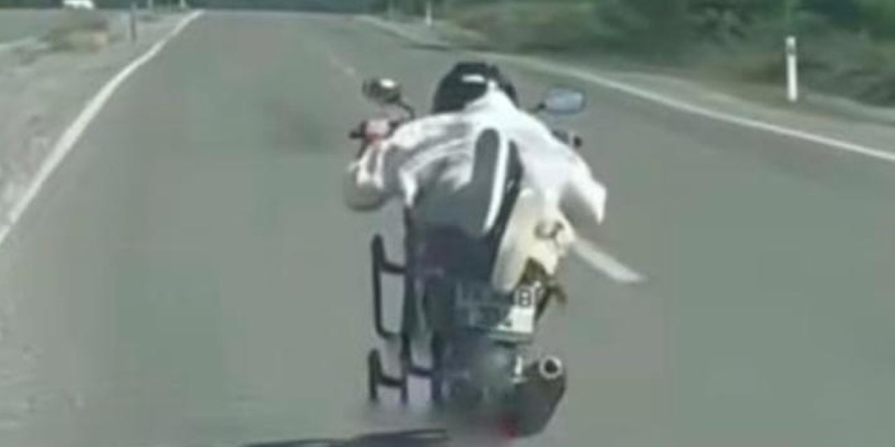 Motosiklet üzerinde tehlikeli şova 45 bin liralık ceza