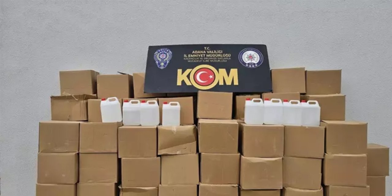 Adana’da kaçak alkol operasyonu