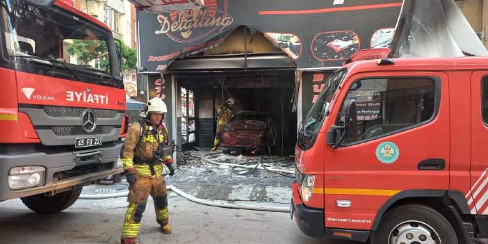 Manisa’da Oto Yıkamacıda Korkutan Yangın: İş Yeri Sahibi Ağır Yaralandı