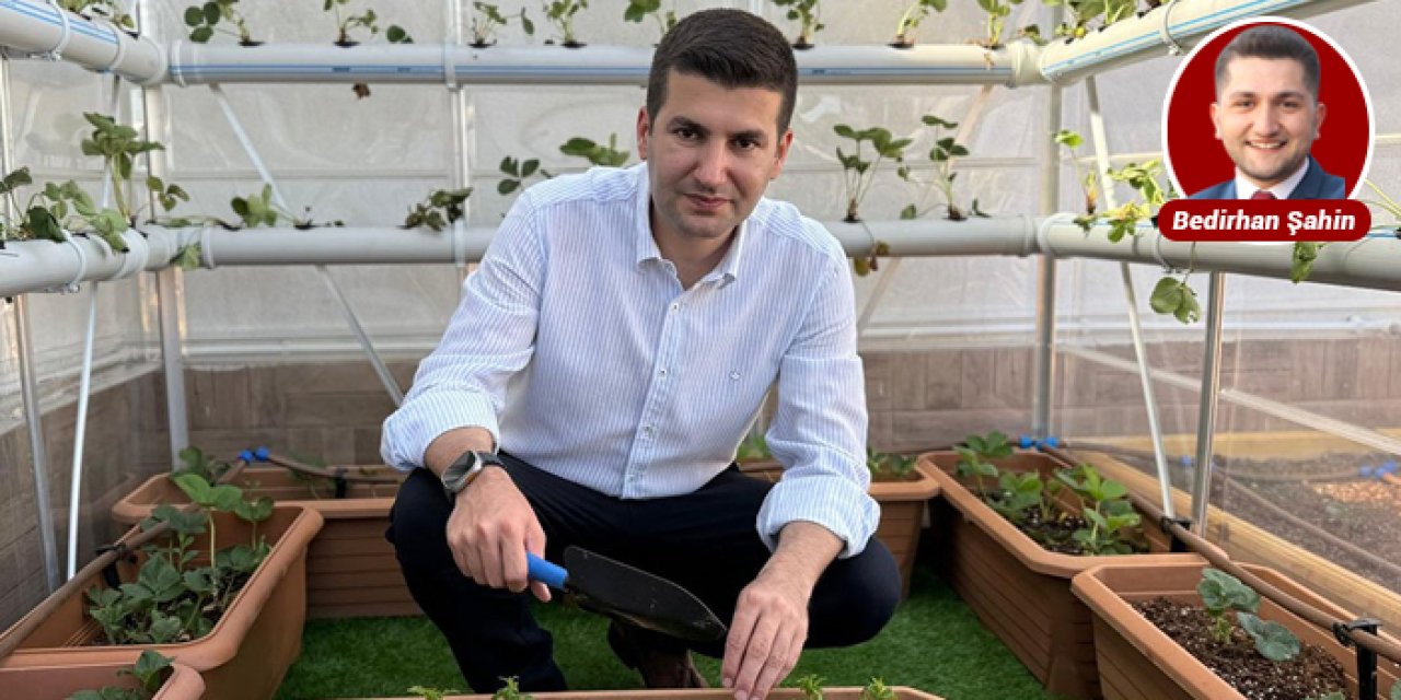 Ülkü Ocakları genel merkez terasını tarım alanına dönüştürdü