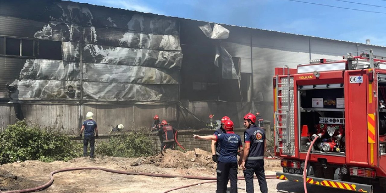 Sakarya'da üretim tesisinde yangın