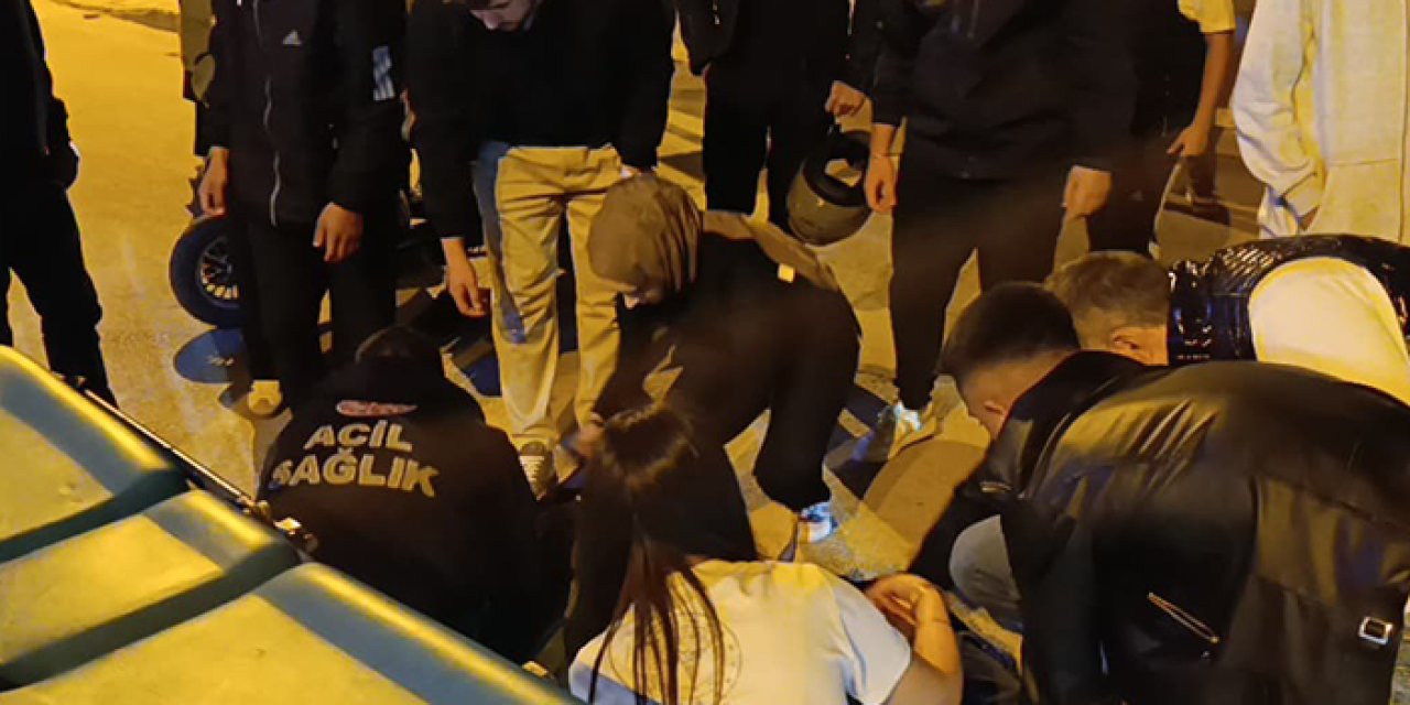 Bursa'da çarpıp kaçtı: Motosiklet sürücüsü yaralandı