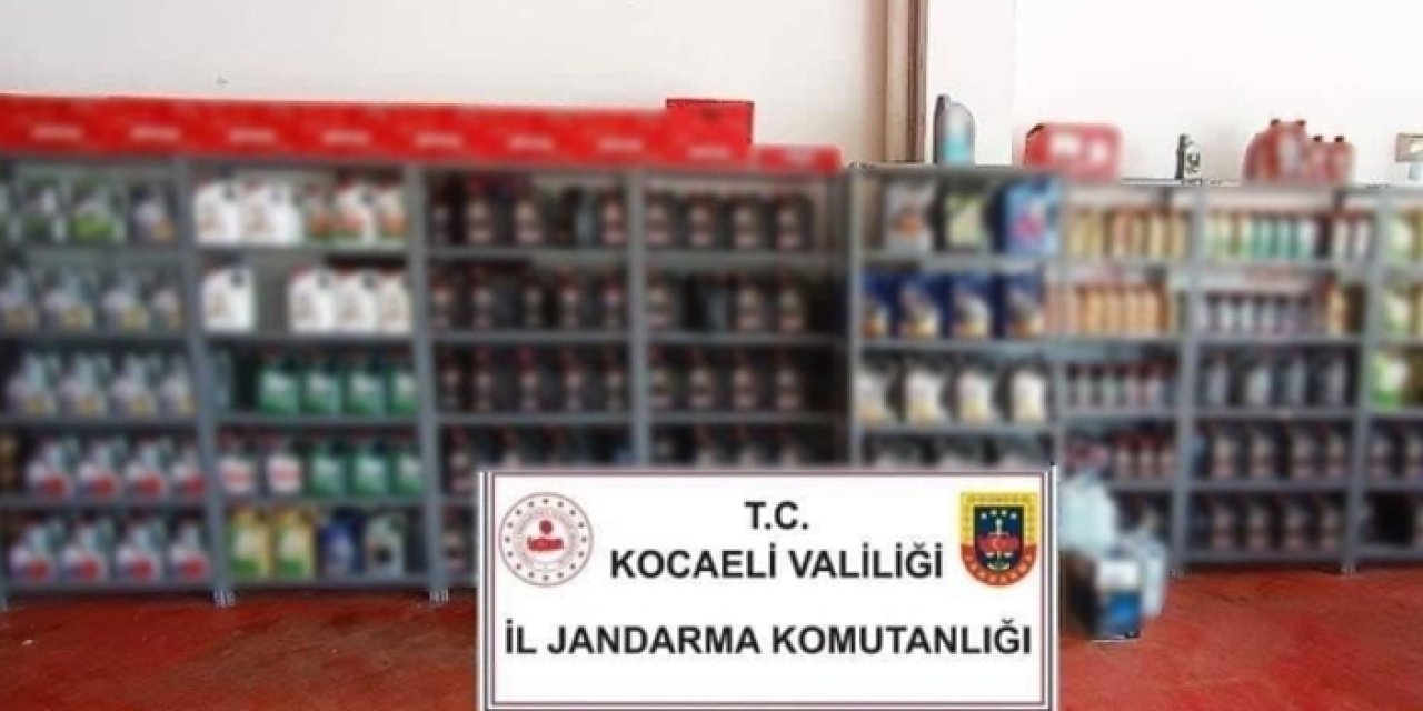 Kocaeli'de milyonluk sahte madeni yağ operasyonu