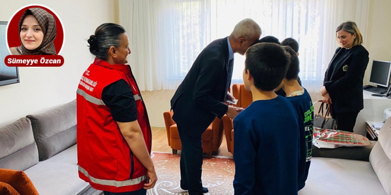 Kaymakam Rüstemoğlu'ndan çocuk evlerine bayram ziyareti
