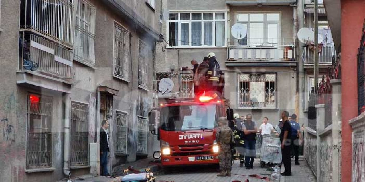 Konya’da Dairede Patlama: Mahalle Sokağa Döküldü