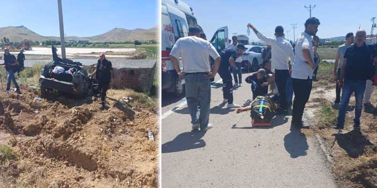 Elazığ’da Feci Kaza: Otomobil Şarampole Uçtu, 4 Kişi Yaralandı