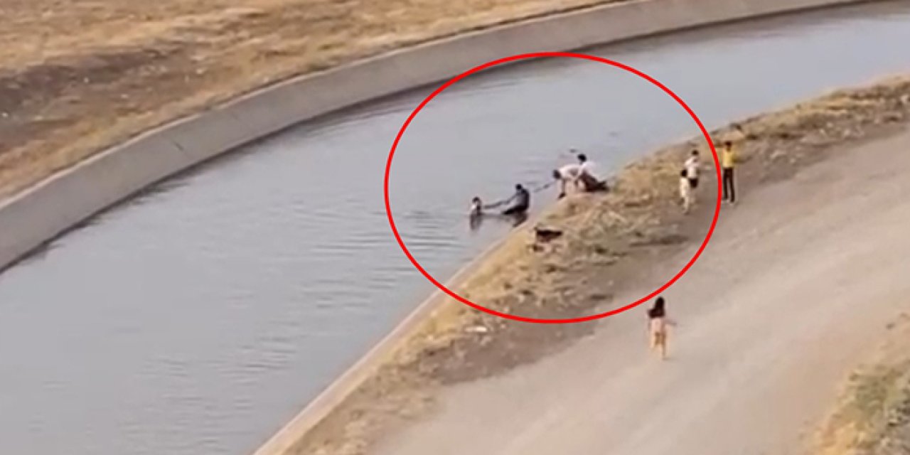 2 çocuk boğulmaktan son anda kurtuldu