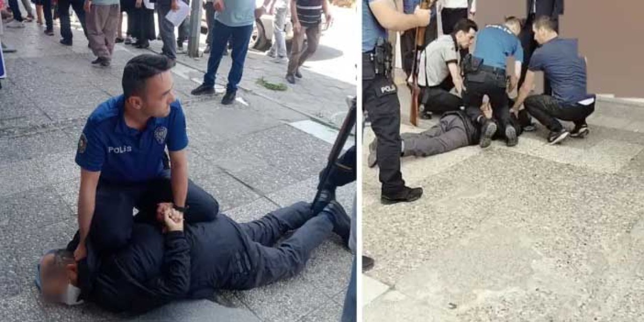 Red Cevabı Alan Şüpheli Pompalı Tüfekle Bankayı Bastı