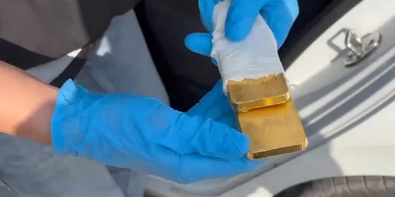 Edirne'de durdurulan otomobilden yaklaşık 10 kilo külçe altın çıktı