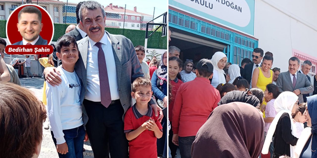 Bakan Tekin’den öğrencilere sürpriz ziyaret: Yaz şenliğine katıldı