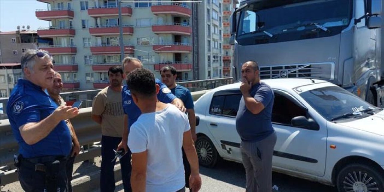 Samsun’da tır ile otomobil çarpıştı: 1 yaralı